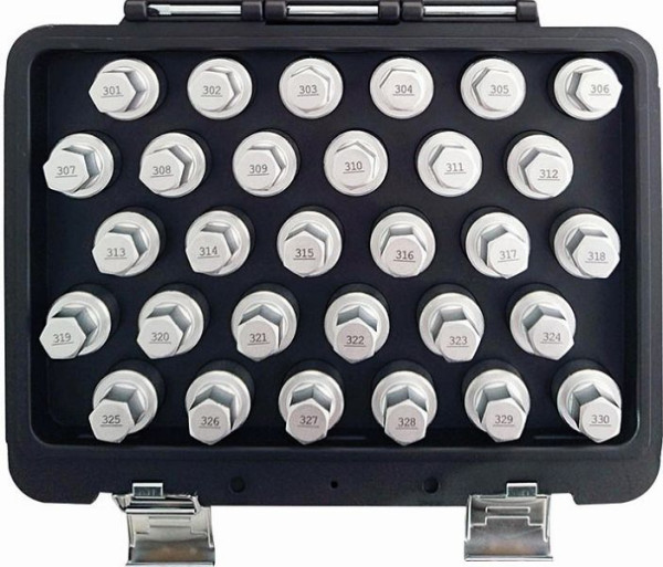 Kunzer velgslotsleutelset Mercedes, 30-delig, 7FSM30