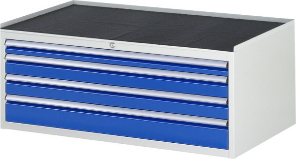 RAU ladekast serie 7000, B1145xD650xH465mm, laden: 1xH60, 2xH90, 1xH120mm, metalen steun, 03-XXL2.7A-MT.11