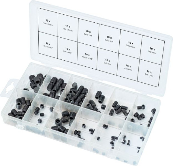 KS Tools assortiment draadstiften, metrisch, 160 stuks, 970.0400