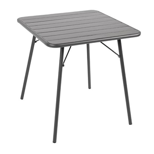 Bolero vierkante bistrotafel staalgrijs 70cm, CS730