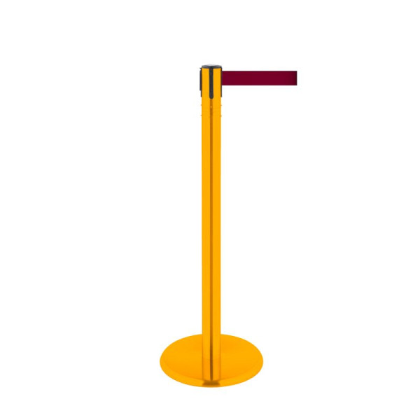 Stein HGS HGS personengeleidingssysteem -P-Line 360-, metaal, geel gecoat, bordeaux, met bandeindstuk (standaard), bandlengte: 2,3 m, 40011-1502