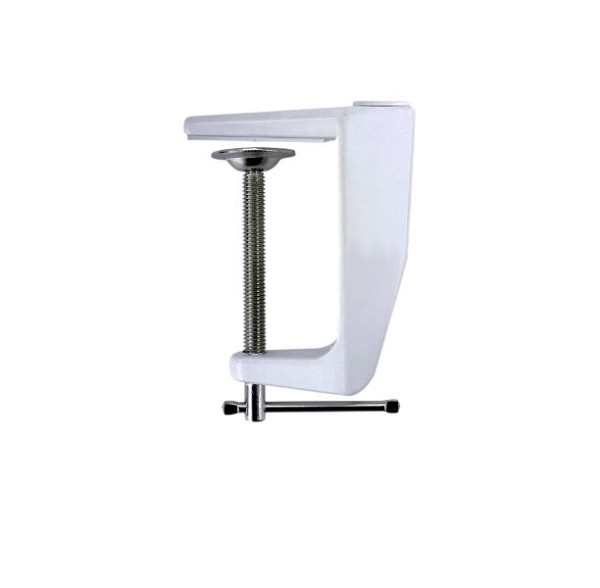 Lumeno tafelklem voor werklampen en loeplampen, tafelbladen tot 65 mm, wit, 6171WS