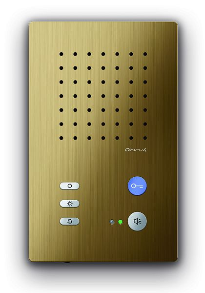 TCS audio binnenstation voor handsfree bellen Carus ADAPTO serie, opbouw brons, CAI1000-0151