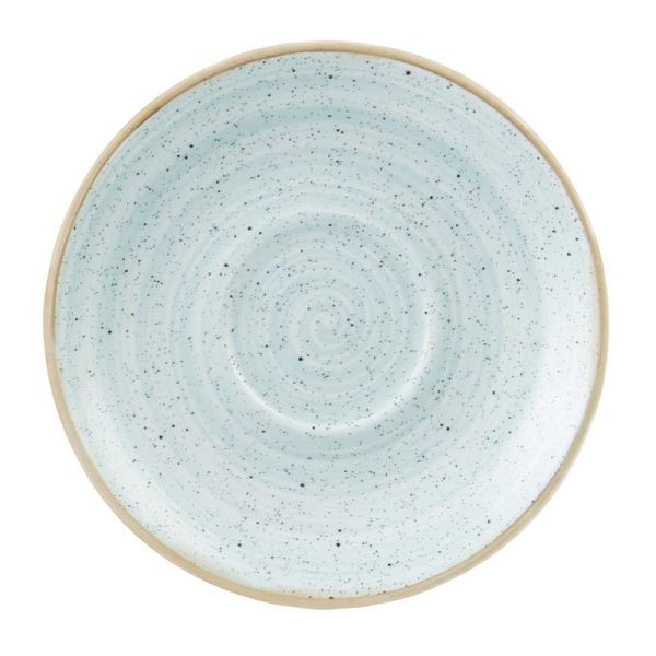 Churchill Stonecast Ronde Cappuccinoschotels Duck Egg Blue 185 mm (Pak van 12), DK515