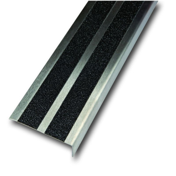 Stein HGS HGS antislip trapneusprofiel, 2500 mm, zwart, hoekmaat: 60 x 20 mm, 36022-01