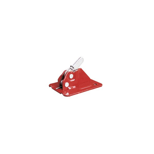 Schake excenterklem “Schalblitz”, met aangelaste verstevigingshoek, rood gelakt, 10182
