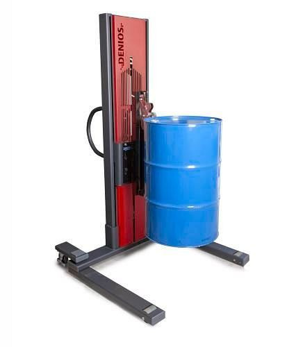 DENIOS vatheffer Secu Ex type M voor stalen vaten van 60/200 liter, breed chassis, ATEX