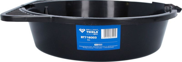 Brilliant Tools Olieopvangpan / multifunctionele bak, 5 liter, BT716003