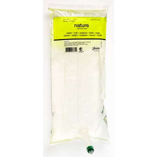 Stein HGS HGS crèmezeep voor handen -Natuur-, 1000 ml, PE-zak, mild, milieuvriendelijk, verpakking van 5, 32113