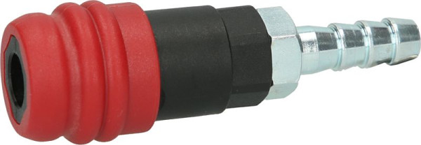 KS Tools 2-traps persluchtveiligheidskoppeling met slangtule, 11 mm, 999.9097