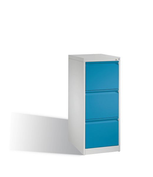 C+P hangarchiefkast Acurado, H1045xB433xD590mm, kleur: lichtgrijs/lichtblauw, handgreep, 12423-311 S10049