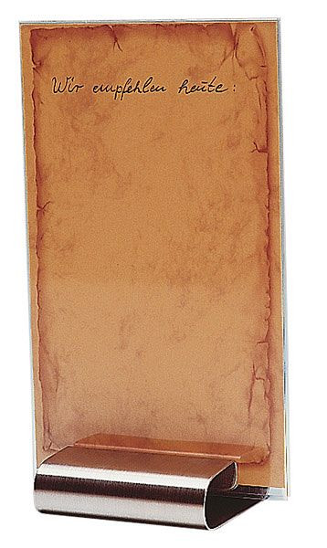 APS plaatskaarthouder, 8 x 7 cm, hoogte: 2 cm, roestvrij staal, 00030