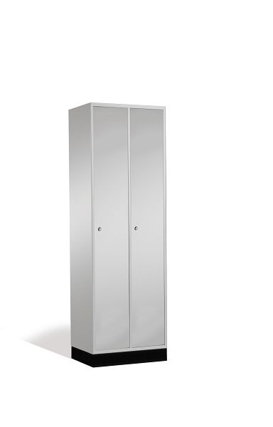 C+P locker Intro, H1950xW620xD490mm, kleur: lichtgrijs/wit aluminium, 8170-201 S10051