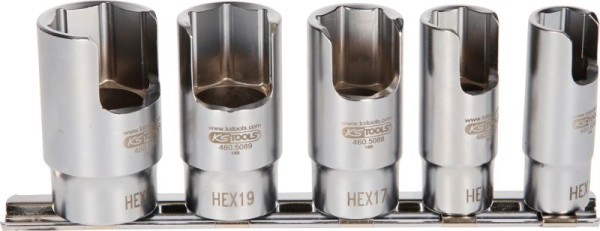 KS Tools 3/8" speciale haakse buisdoppenset, 5-delig, 460.5085