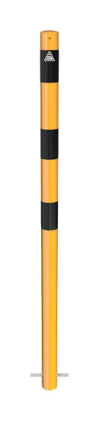 Schake-afzetpaal type 460BG - stationair - Ø 60mm, voor inzetting in beton, thermisch verzinkt, geel/zwart, 460BG
