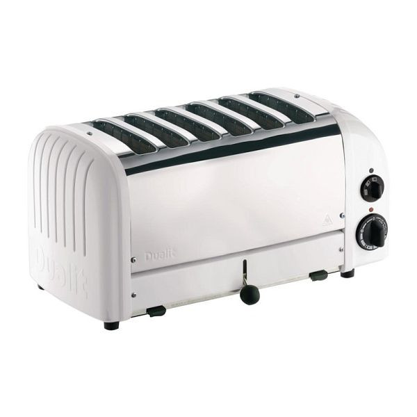 Dualit broodrooster 60146 wit 6 sleuven, E975