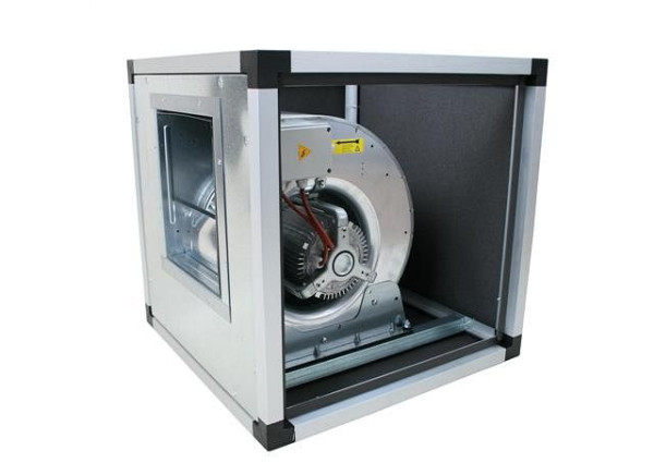 AIRFAN boxventilator met directe aandrijving met dubbelwandige panelen, 49 kg, 1~/230V: 0,55 kW 1400 tpm, ACCW10/8-4MAL