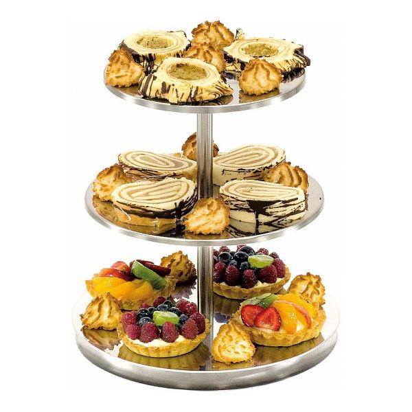 Stalgast Etagere zonder handvat, 3-laags, hoogte 30 cm, BK0302003
