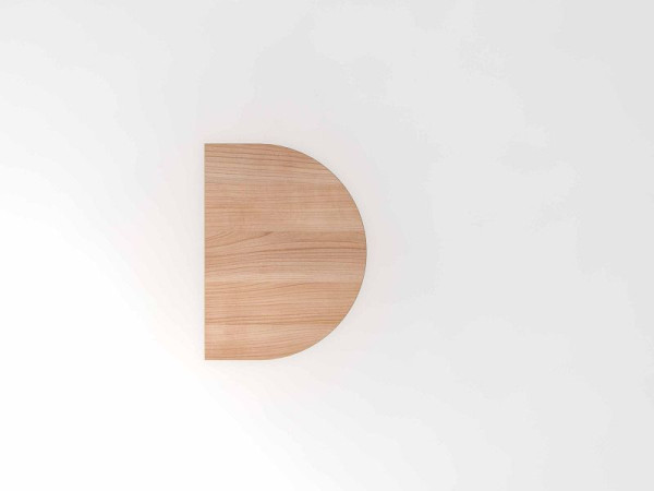 Hammerbacher aanbouwtafel met steunpoot/console dubbel 60x80cm walnoot/zilver, afgerond voor bevestiging aan een bureau, VXBA60/N/S