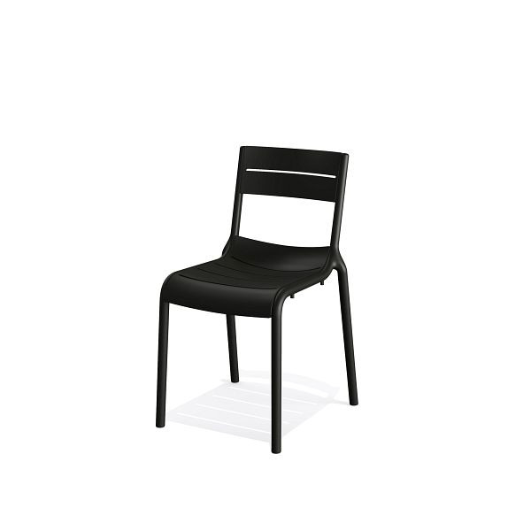 VEBA Calor terrasstoel, zwart, 49x55x82 cm, 50703