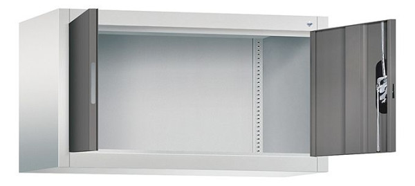 C+P bovenkast Acurado, H500xW930xD400mm, kleur: lichtgrijs / vulkaangrijs, verzonken handgreep, 9264-000 S10161