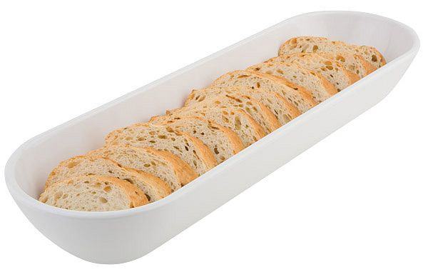 APS kom -PURE-, 51 x 15,5 cm, hoogte: 7,5 cm, melamine, wit, 2,4 liter, 83499