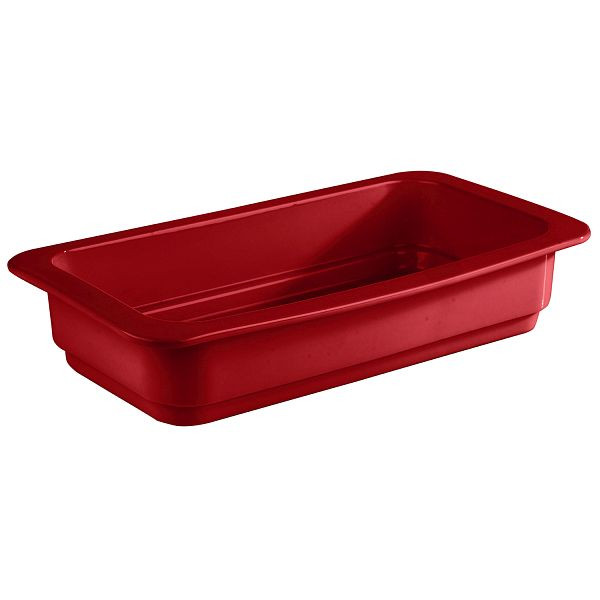 APS GN 1/3 bak, 32,5 x 17,6 x 6 cm, porselein, rood, hittebestendig tot 220°C, 2 liter, 82280