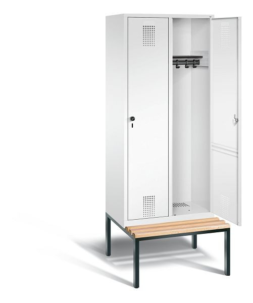 C+P Evolo locker, H2090xW810xD815mm, kleur: verkeerswit, 48050-22 S10292