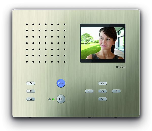 TCS video binnenstation voor handsfree serie Carus ADAPTO, opbouw champagne, CAI2100-0152