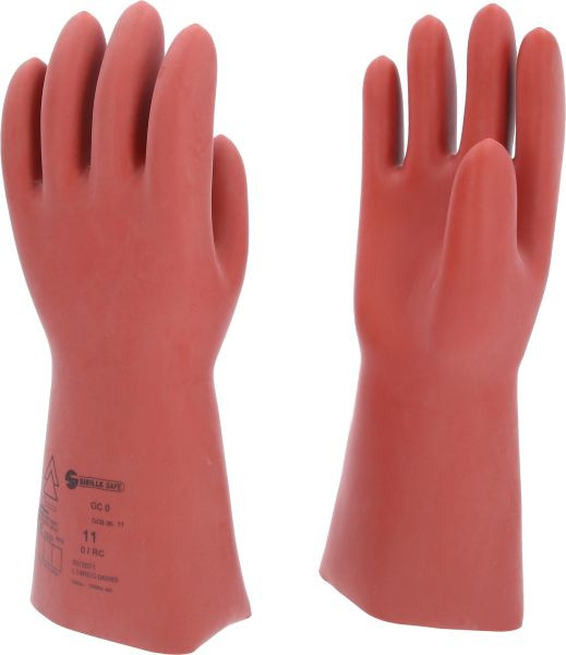 KS Tools Elektriciensbeschermhandschoen met mechanische bescherming, maat 11, klasse 0, rood, 117.0070