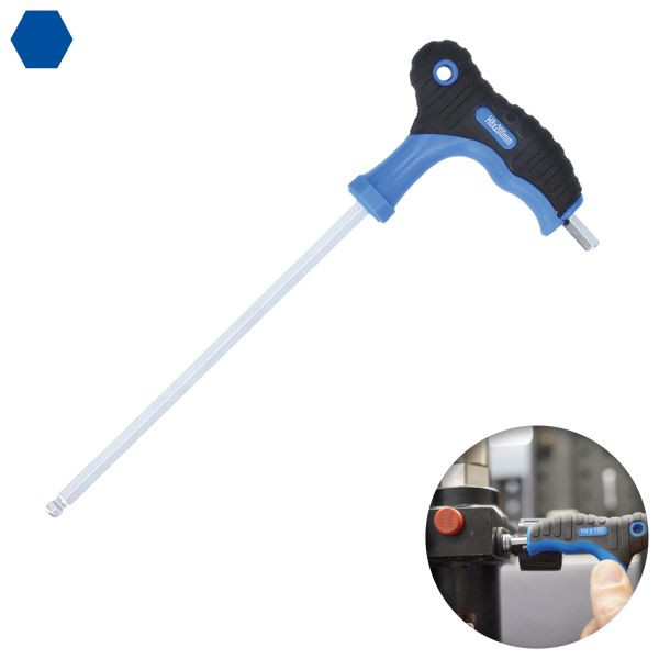 Brilliant Tools T-handgreep kogeluiteinde, zeskantige pensleutels 3,0 x 100 mm BT041003