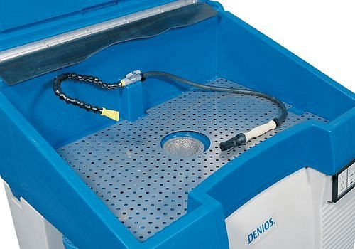 DENIOS geperforeerd inzetstuk van roestvrij staal voor reinigingstafel bio.x C 500 en L 500, 152-605
