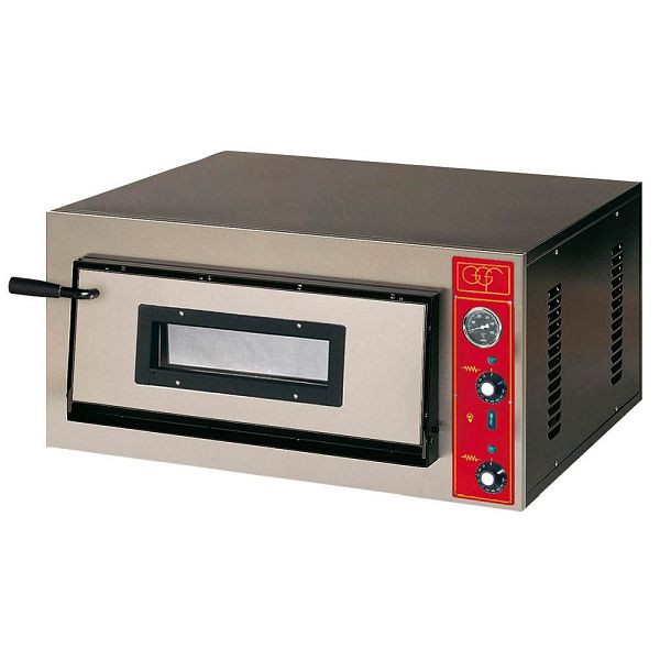 Stalgast pizzaoven met één kamer, 4,2 kW, 900 x 735 x 420 mm (BxDxH), PP0401430