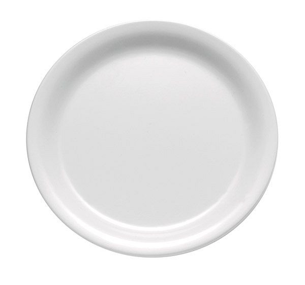 APS bord, rond -CASUAL-, Ø 22,5 cm, hoogte: 2,5 cm, melamine, wit, 83500