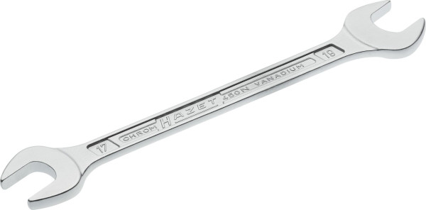 Hazet dubbele steeksleutel, buitenzeskantprofiel, 17 x 19 mm, 450N-17X19