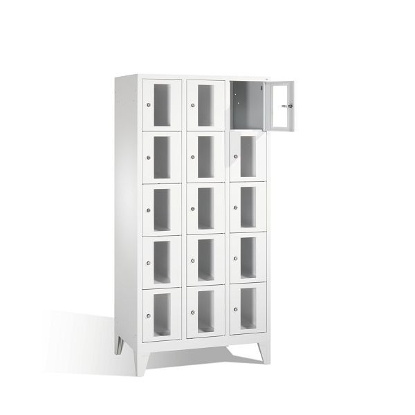 C+P lockerkast Classic, H1850xB900xD500mm, kleur: lichtgrijs, 8010A305 S10000