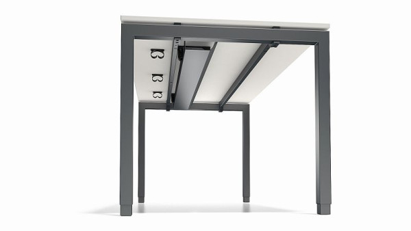 Bisley Cito kabelgoot voor bureau B 2200 mm, antracietgrijs, C22334