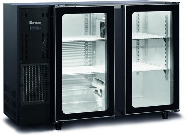 gel-o-mat Getränke-Kühltisch, Modell FBG240/125 PV mit 2 Glastüren, 28GKT.2S