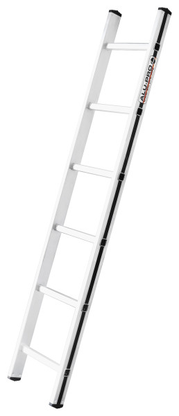 ALU-PRO Sprossenanlegeleiter, 6 Sprossen, Länge 1,75 m, 7001106