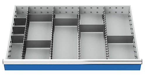 Bedrunka + Hirth lade-indeling R 36-24 met metalen indeling voor front 100/125 mm, afmetingen in mm (BxD): 900 x 600, 154BLH100A