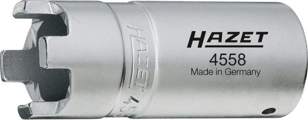 Hazet Compressie Moer Pin Wrench, Hol Vierkant 12.5mm (1/2"), 28.4mm, 4558