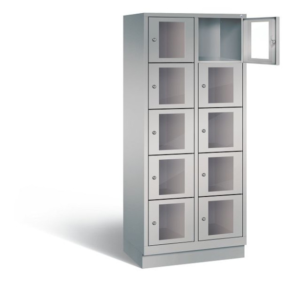 C+P lockerkast Classic, H1800xW810xD500mm, kleur: wit aluminium, 8020A225 S10010