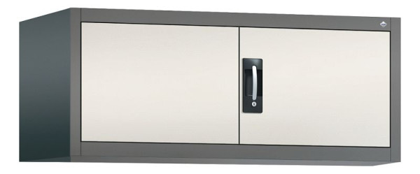 C+P bovenkast Acurado, H500xB1200xD600mm, kleur: vulkaangrijs / parelwit, verzonken handgreep, 9494-000 S10007