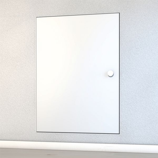 Wellhöfer knie-level deur gelijk met de muur met hittebescherming 4D, muuropening 70 x 100, 463