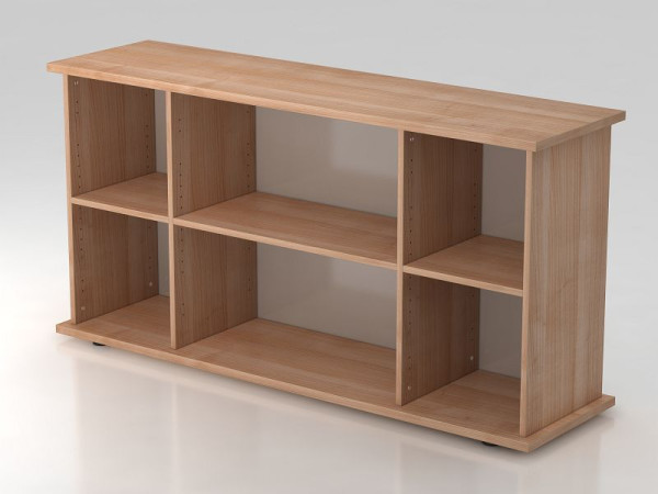 Hammerbacher dressoir open 166cm walnoot, 166,1x44,8x84 cm (BxDxH), VSBOF/N