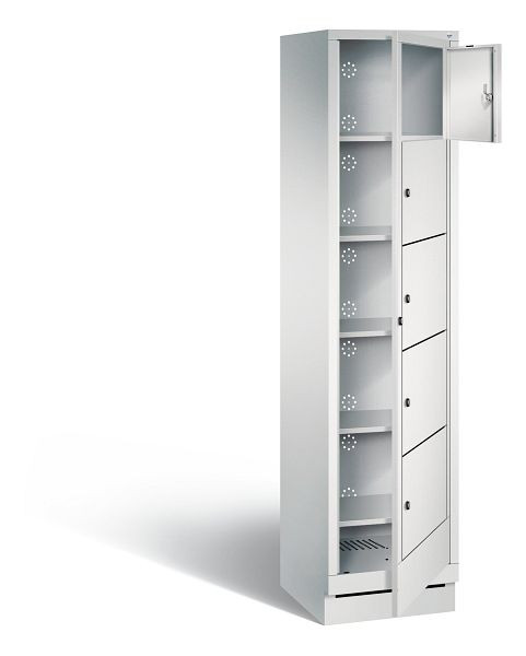 C+P wasautomaat Evolo, H1800xB420xD500mm, kleur: lichtgrijs, 48160-105 S10001