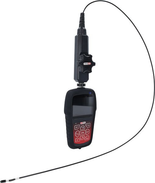 KS Tools HD-videoscoopset met Ø 3,9 mm 180° en 0° HD frontcamerasonde, flexibele PVC-koffer, 3-delig, 550.7550
