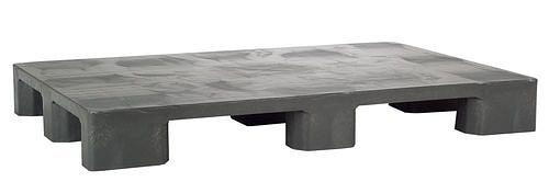 DENIOS universele pallet, gemaakt van PE-RE, 800 x 1200 x 140 mm, 9 voet, VE van 5, 312643