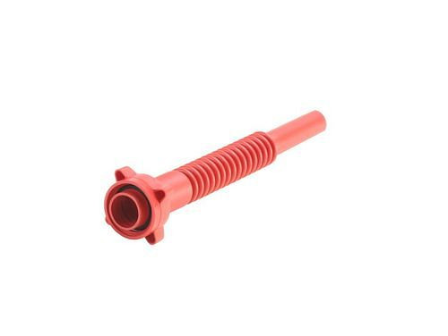 DENIOS uitlaatpijp voor jerrycan, geschikt voor benzine, rood, VE = 5 stuks, 308370