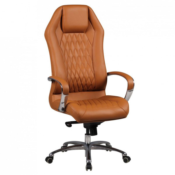 Amstyle bureaustoel Monterey echt leer karamel, SPM1.296